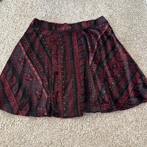Hollister: women’s flowy floral paisley design pattern midi skirt size small